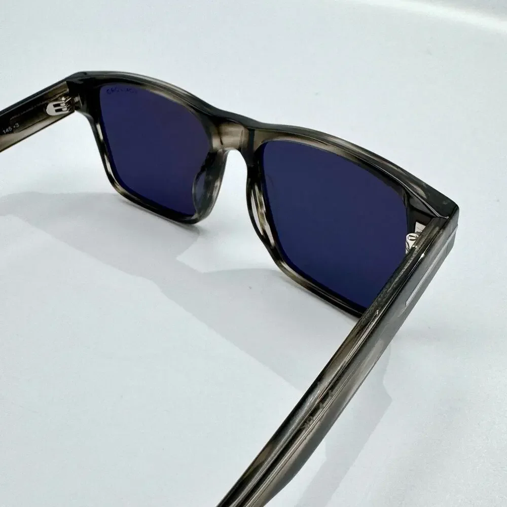 Tom Ford Sunglasses Calder TF1205 56A Gray Tortoise Frame Gray Lens 55-17-145